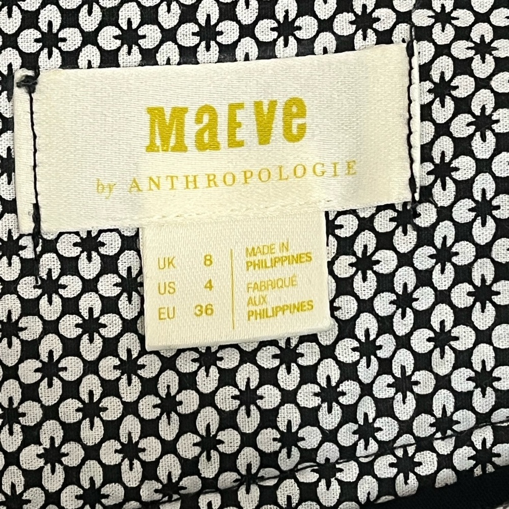 Anthropologie Maeve Blue Plaid Mini Skirt NWT Size 4 - Picture 6 of 15
